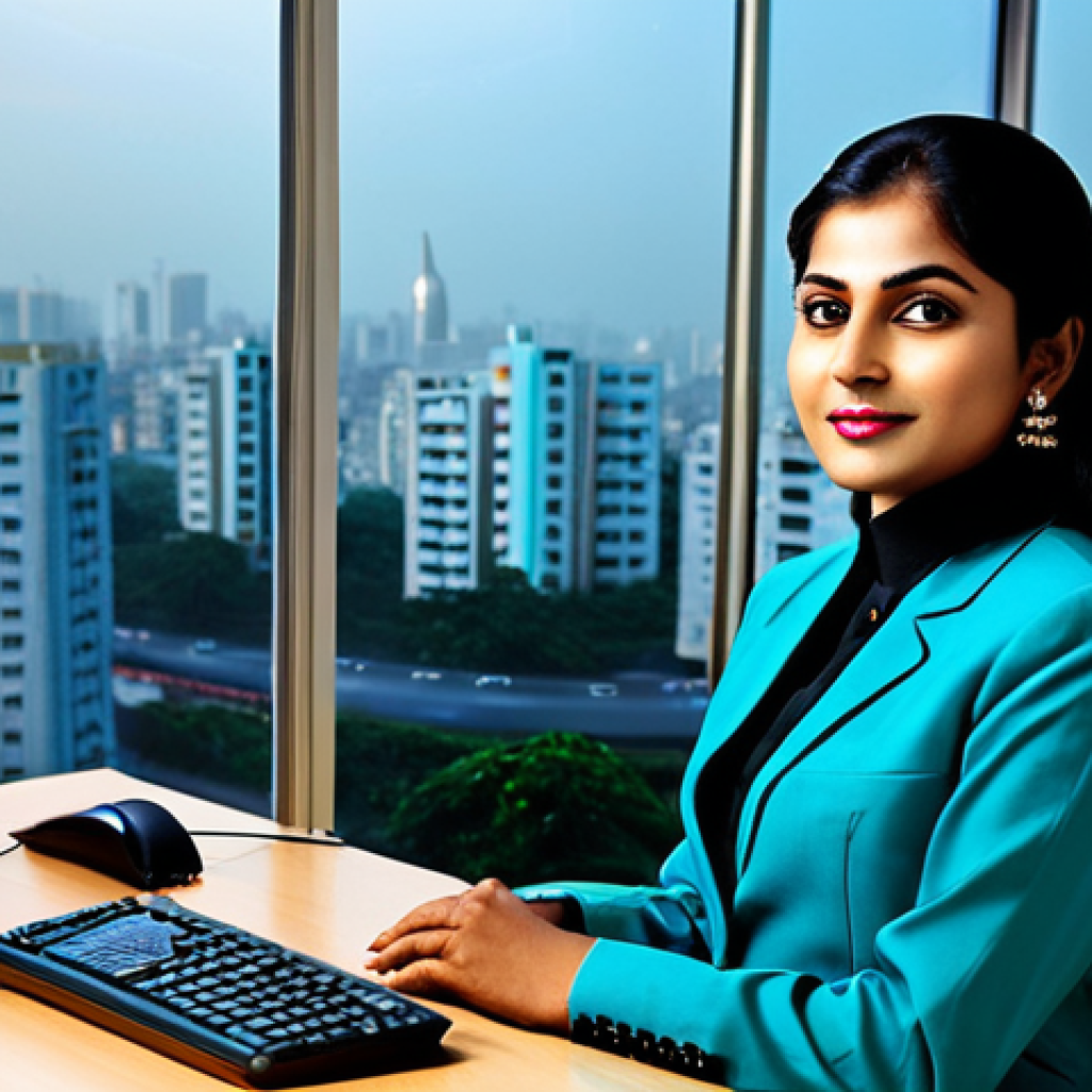 Dhaka Businesswoman**

"A professional businesswoman in a modest, tailored shalwar kameez, sitting at a desk in a bright, modern Dhaka office with a view of the cityscape, fully clothed, appropriate attire, safe for work, perfect anatomy, natural proportions, professional photography, high quality, bright lighting."

**