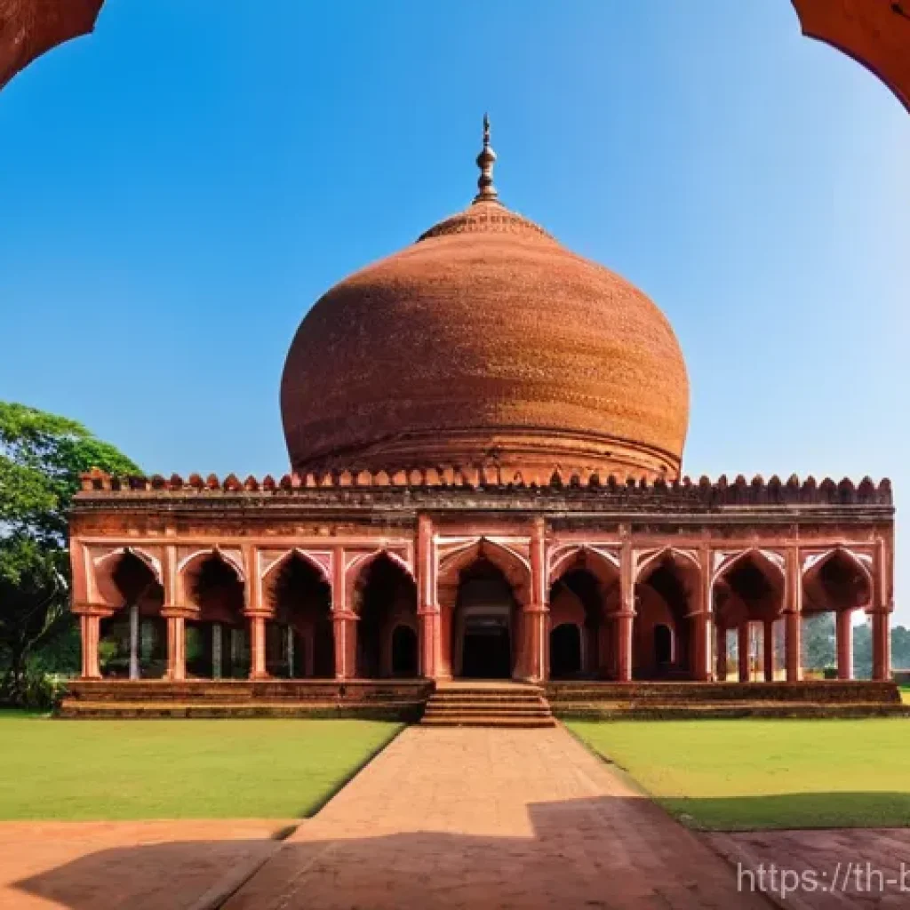 방글라데시의 유네스코 문화유산 - **Prompt 1: Historic Mosque City of Bagerhat**
    "A majestic, wide-angle shot of the Sixty Dome Mo...