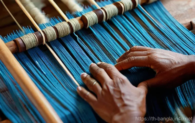 방글라데시 기념품 구매 추천 - **Prompt:** A close-up, high-definition photograph of an experienced Bangladeshi artisan's hands met...