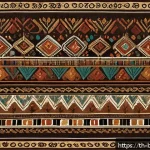 Home 18 방글라데시 전통 무늬와 패턴 - A vibrant textile pattern inspired by traditional Bangladeshi indigenous art, featuring intricate ge...