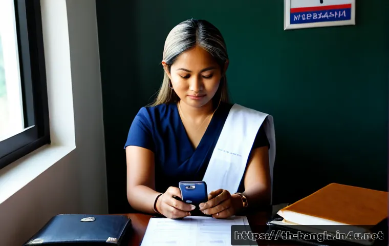 Home 17 방글라데시의 여행 보험 - Photorealistic travel insurance planning scene for a Thai traveler visiting Bangladesh, middle-aged ...